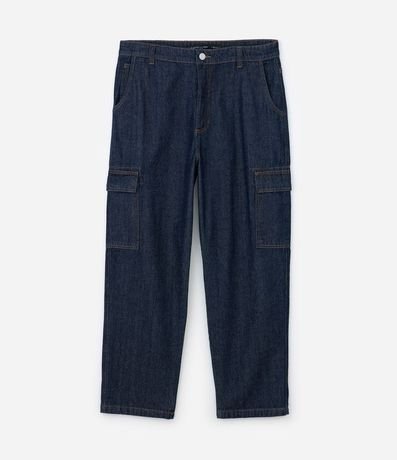 Pantalón de Jean Baggy con Bolsillos Cargo