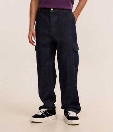 Pantalón de Jean Baggy con Bolsillos Cargo 2