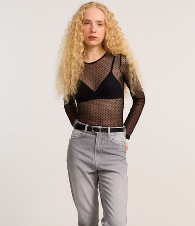 Pantalón Mom Jeans con Tiro Alto y Lavado Dirty 2