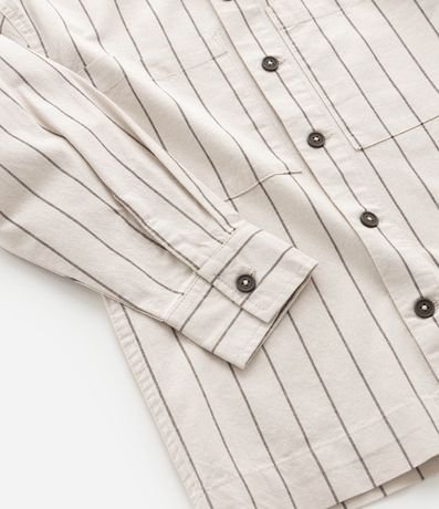 Camisa Infantil en Sarga con Estampa de Raya y Lettering Fast Speed - Talle 5 a 14 años 4