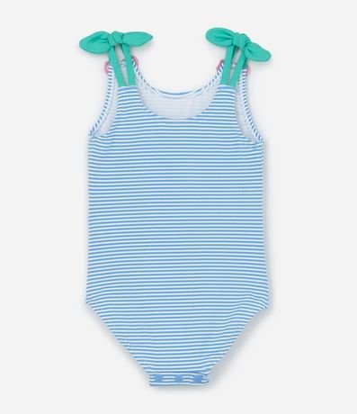 Malla Infantil con Estampa Rayada y Cerezas Aplicadas - Tam  1 a 4 años 1 al 4 2