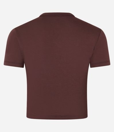 Blusa Cropped Básica en Rib con Manga Corta 6