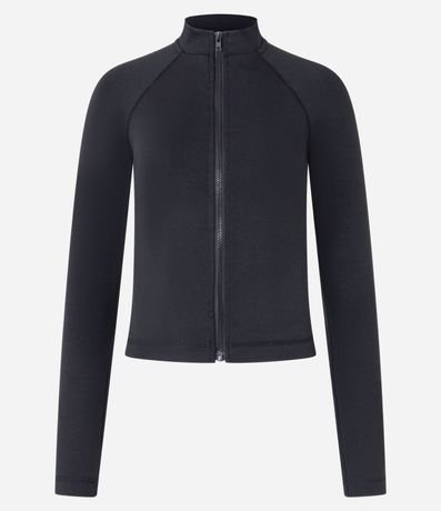 Blusa en Microfibra con Cuello Largo y Cremallera 6