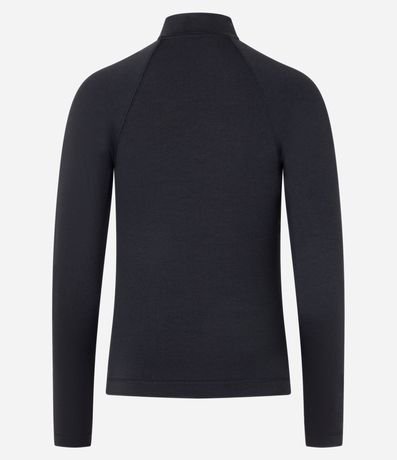 Blusa en Microfibra con Cuello Largo y Cremallera 7