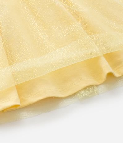 Vestido Infantil en Tule con Estampa Bella - Talle 1 a 6 años 6