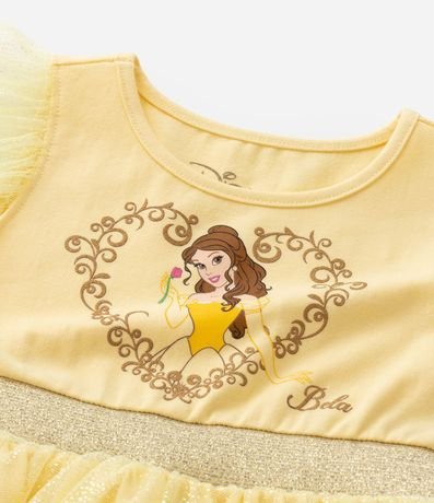 Vestido Infantil en Tule con Estampa Bella - Talle 1 a 6 años 7