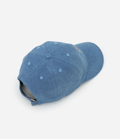 Gorra Aba Curva en Jeans con Bordado Osito 3