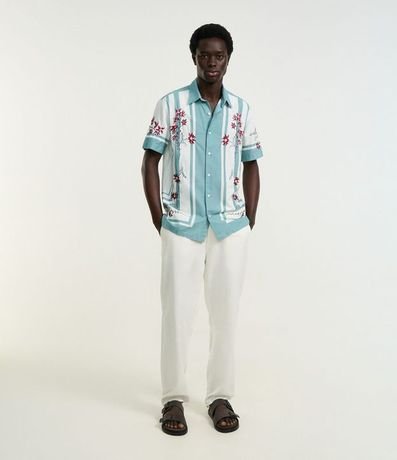 Pantalón Recto en Liocel con Bolsillos Sastre