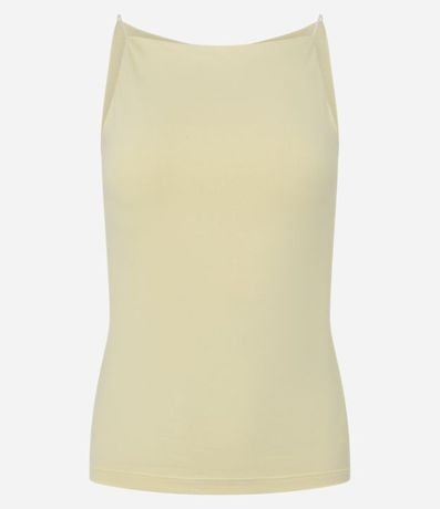 Blusa sin Manga con Escote Halter y Alça Elástico 5