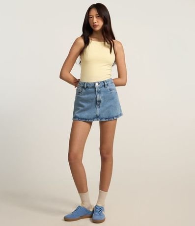 Blusa sin Manga con Escote Halter y Alça Elástico 3