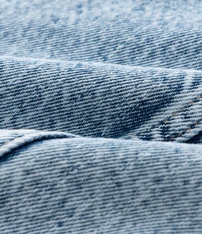 Campera Corta Infantil en Jeans con Brillos - Talle 5 A 14 años 3