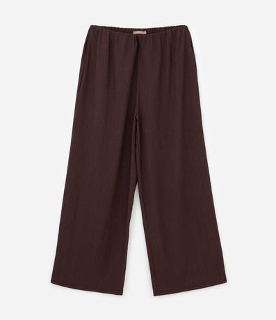 Pantalón Flare Texturizada en Anarruga Curve y Plus Size 5