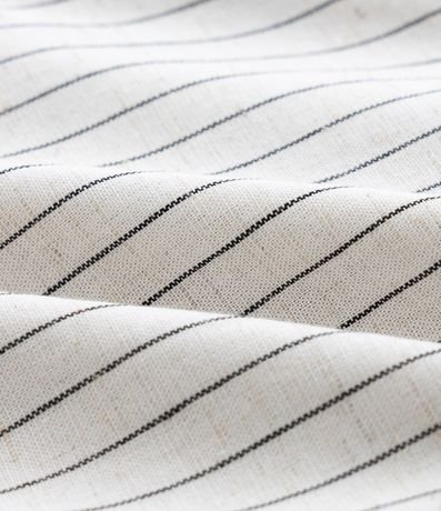 Blusa Chaleco en Viscolino Listrado con Amarrações delanteros Curve & Plus Size 7