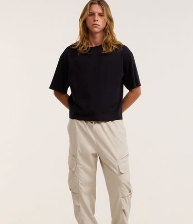 Pantalón Recto con Bolsillo Cargo 5