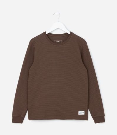 Remera Infantil Texturizada con Etiqueta en la Parte Baja - Talle 5 a 14 años 1