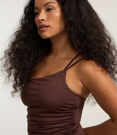 Vestido Midi Metalizado con Hombro Único y Breteles Dobles 3