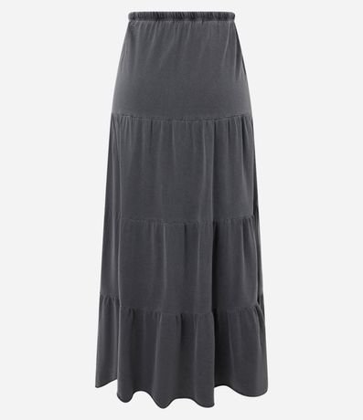 Pollera Evasê New Midi en Algodón Desteñido con Volados 6