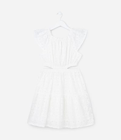 Vestido Marias Infantil en Laise con Cut Out - Talle 5 a 14 años