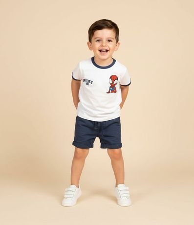 Remera Infantil Estampa Frente y Espalda Spidey - Talle 2 a 8 años