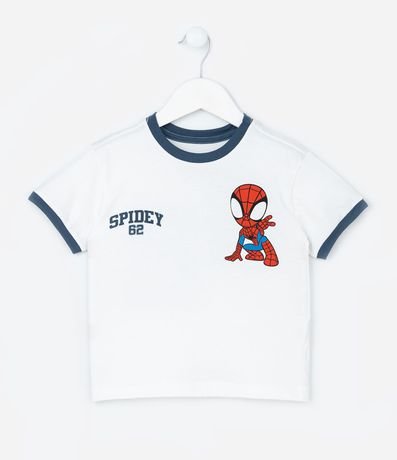 Remera Infantil Estampa Frente y Espalda Spidey - Talle 2 a 8 años