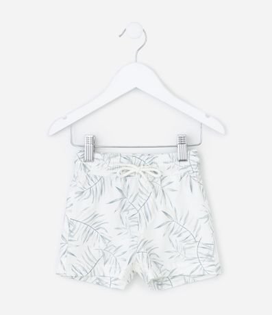 Bermuda Infantil con Estampa Follaje - Talle 1 a 6 años 1