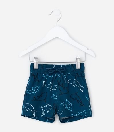 Bermuda Infantil con Estampa de Tiburón - Talle 1 a 6 años 2