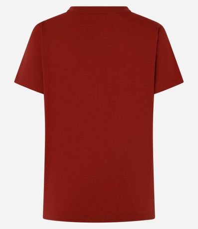 Blusa Alargada Básica en Algodón con Cuello Redondo y Manga Corta 6