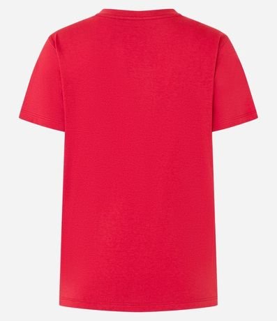 Blusa Alargada Básica en Algodón con Cuello Redondo y Manga Corta 6