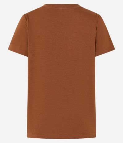 Blusa Alargada Básica en Algodón con Cuello Redondo y Manga Corta 8