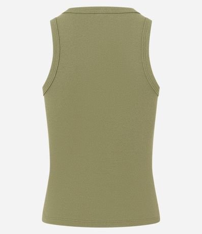 Blusa Musculosa Básica en Rib con Ligera Textura 7