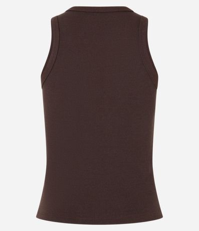 Blusa Musculosa Básica en Rib con Ligera Textura 6