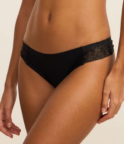 Kit 02 Bombachas Bikini Hilo en Microfibra con Detalle de Encaje 3