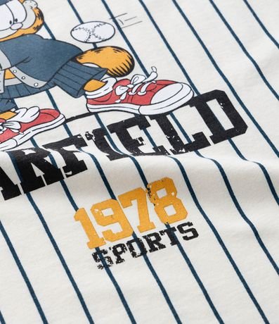Remera Oversized Infantil con Estampa Garfield Baseball - Talle 5 a 14 años 4