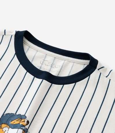 Remera Oversized Infantil con Estampa Garfield Baseball - Talle 5 a 14 años 5