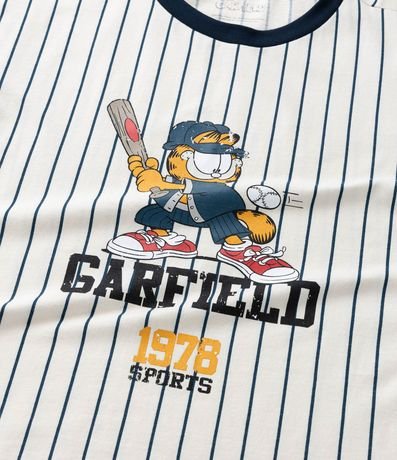 Remera Oversized Infantil con Estampa Garfield Baseball - Talle 5 a 14 años 8