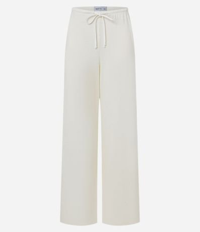 Pantalón en Rib con Lazo en La Cintura 5