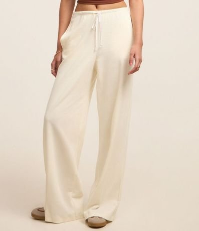 Pantalón en Rib con Lazo en La Cintura 2