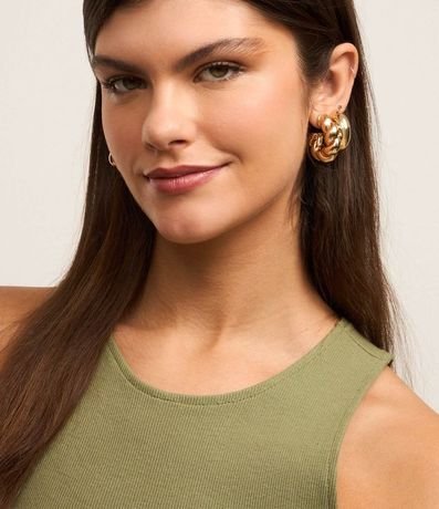 Blusa Cropped sin Mangas en Algodón Acanalado 4