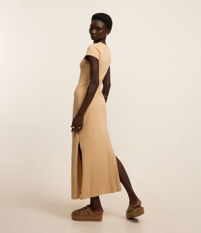 Vestido Largo en Algodón con Manga Corta 3