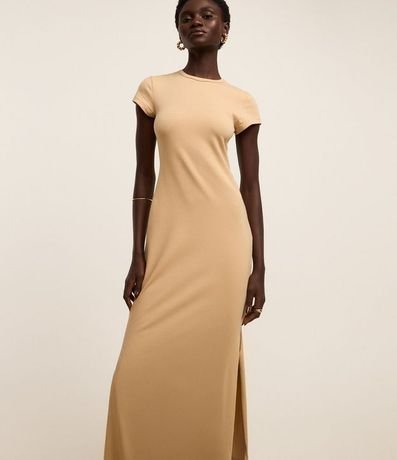 Vestido Largo en Algodón con Manga Corta 4