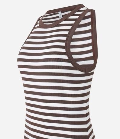 Vestido Midi en Rib Rayada 5