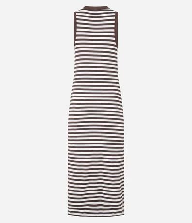 Vestido Midi en Rib Rayada 7
