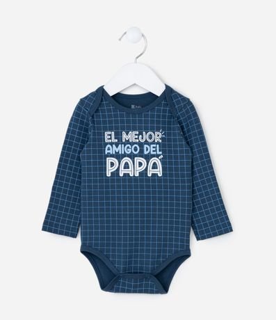 Body Infantil con Lettering Mejor Amigo del Papá - Talle RN a 18 meses