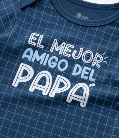 Body Infantil con Lettering Mejor Amigo del Papá - Talle RN a 18 meses 6