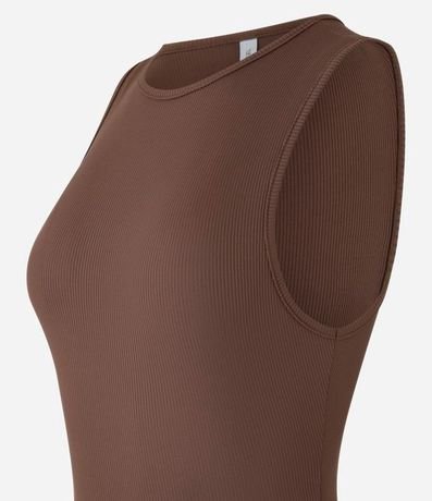 Body Básico en Rib con Cuello Halter 7