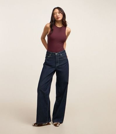 Body Básico en Rib con Cuello Halter 2