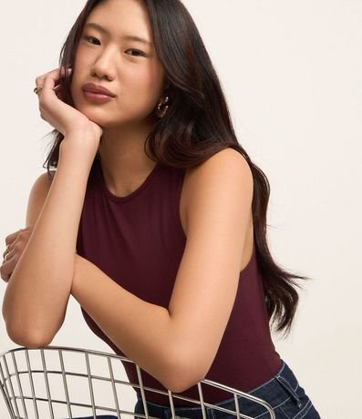 Body Básico en Rib con Cuello Halter 3