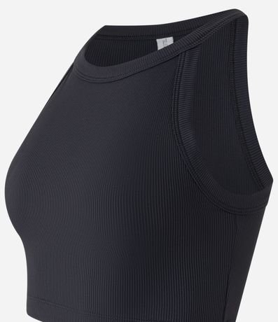 Blusa en Rib con Cuello Halter 5