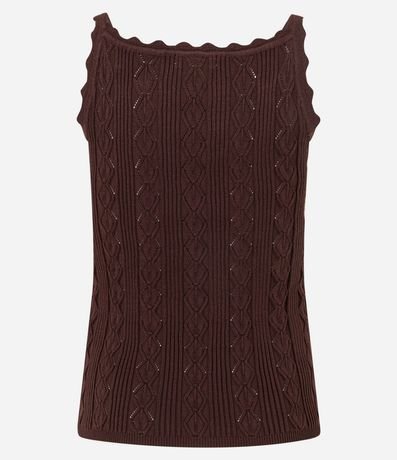 Blusa en Punto con Escote Canoa con Adornos 7