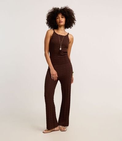 Blusa en Punto con Escote Canoa con Adornos 2